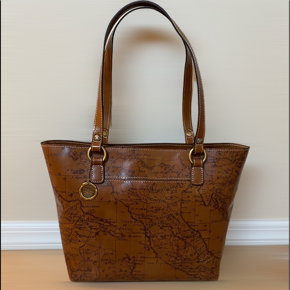 NWT Patricia Nash Brown Leather Lindsell Tote Bag